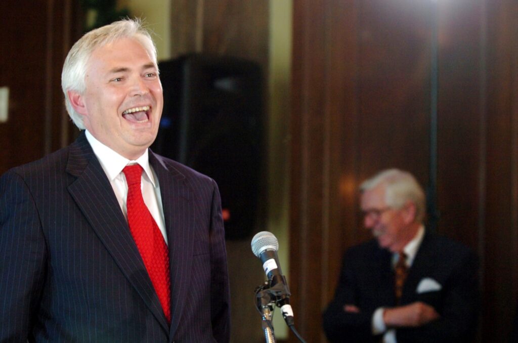 President Underwood laughing