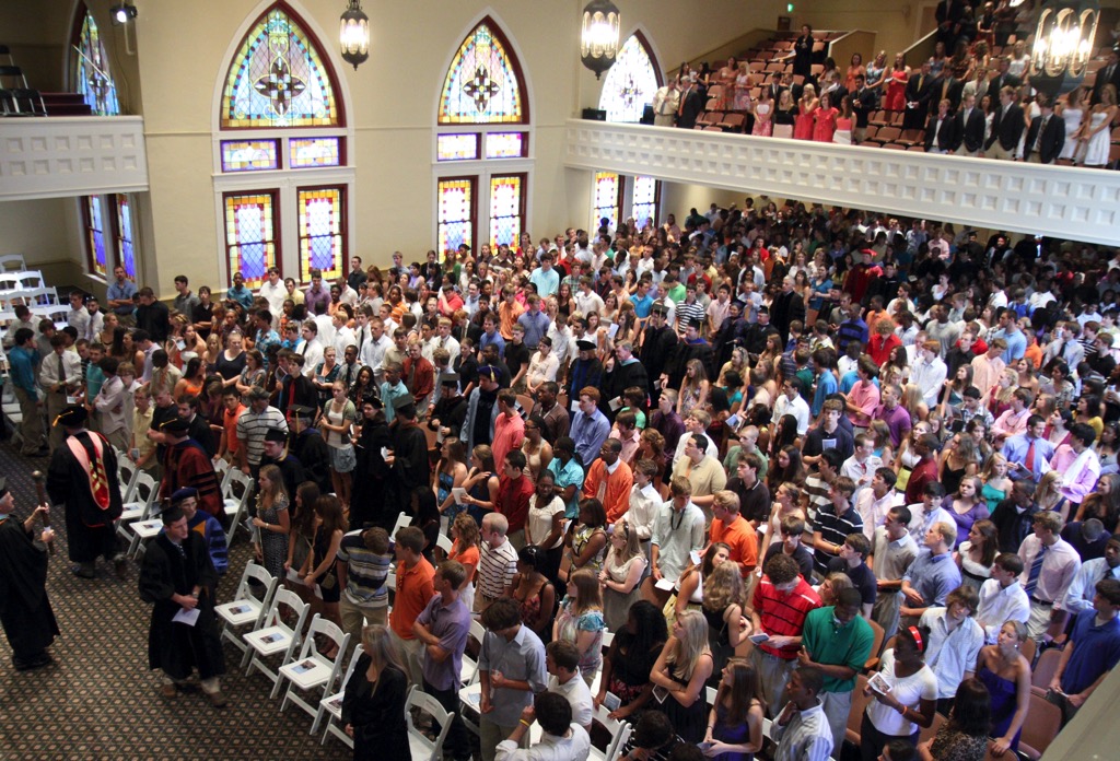 Students at Fall Convocation