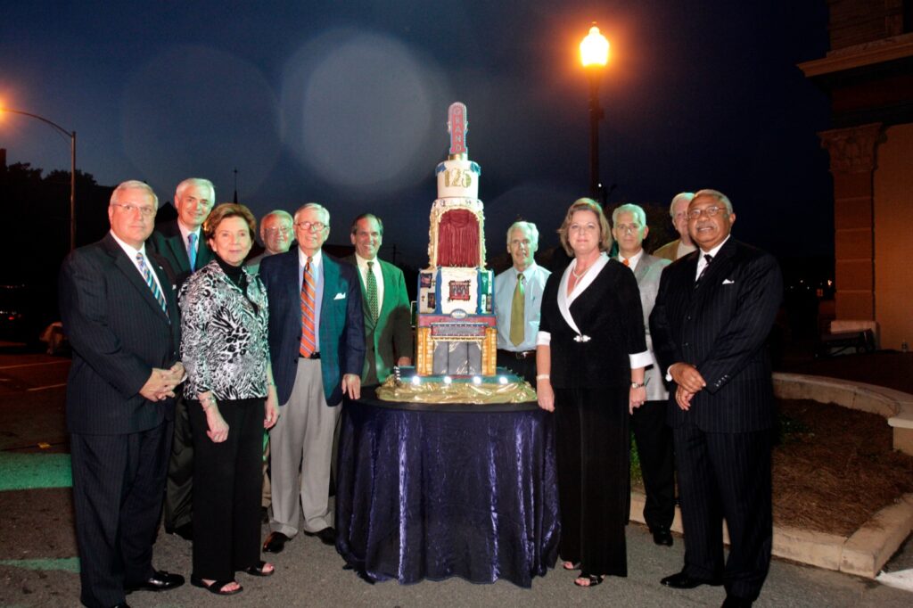 President Underwood standing with a group of individuals
