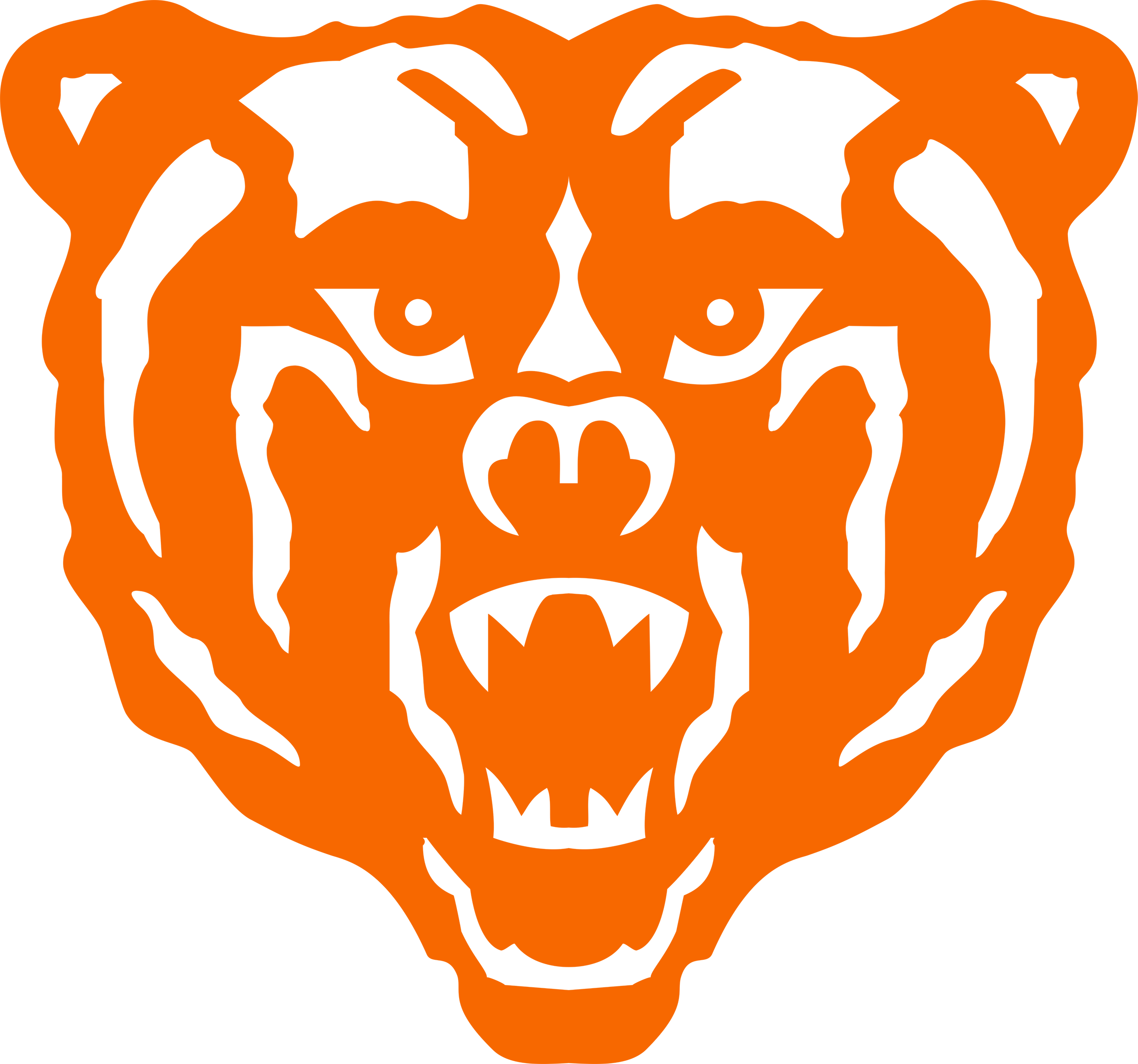 Mercer Bear Head Logo