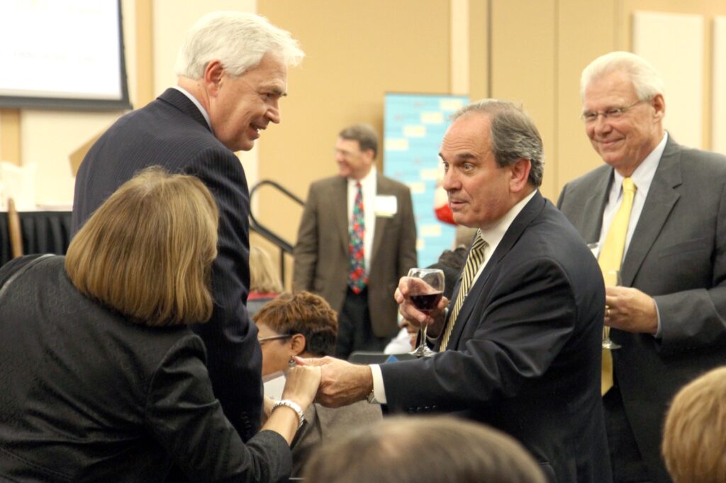 President Underwood with Mayor Robert Reichert