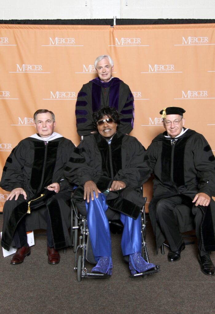 President Underwood with Little Richard at Commencement